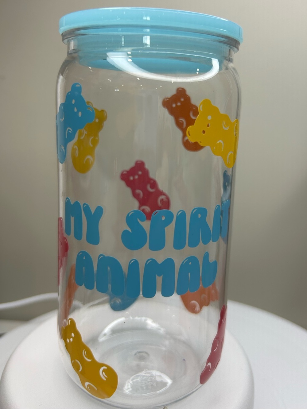 16oz BPA Free Plastic Tumbler with Straw and Lide